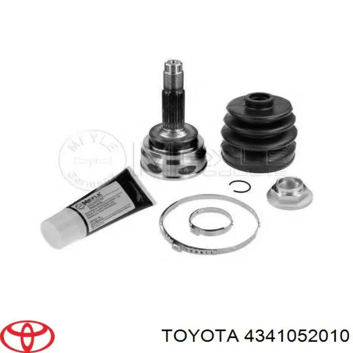 Półoś napędowa przednia prawa Toyota 4341052010 cena, od 88,53 USD