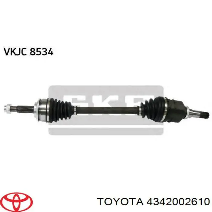 Półoś napędowa przednia lewa Toyota 4342002610 cena, od 103,86 USD