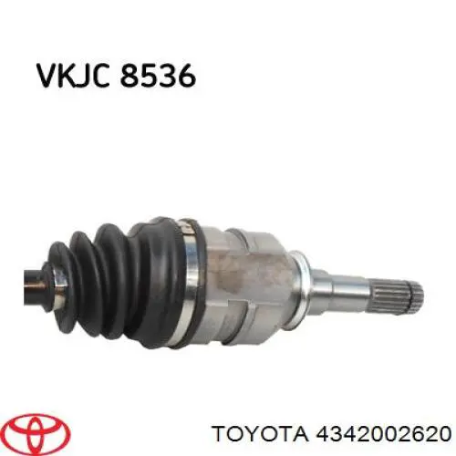 Półoś napędowa przednia lewa Toyota 4342002620 cena, od 104,37 USD