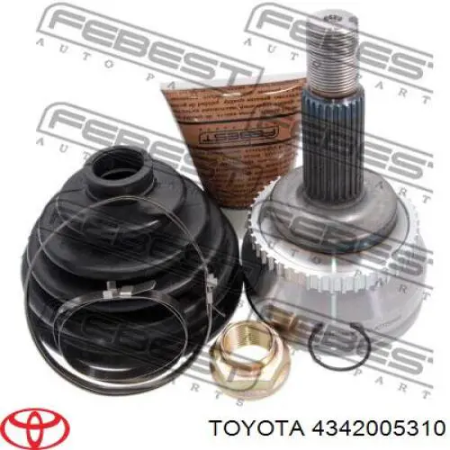 Półoś napędowa przednia lewa Toyota 4342005310 cena, od 107,10 USD