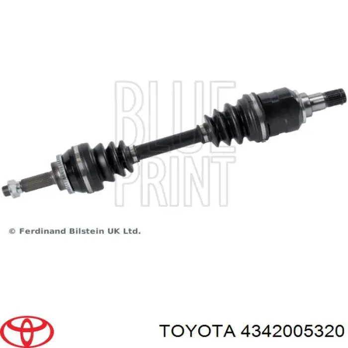 Półoś napędowa przednia lewa Toyota 4342005320 cena, od 119,18 USD