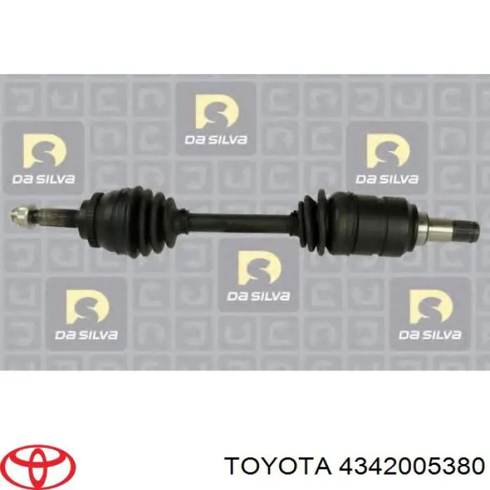 Półoś napędowa przednia lewa Toyota 4342005380 cena, od 133,47 USD