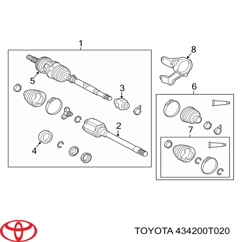 Półoś napędowa przednia lewa Toyota Venza 