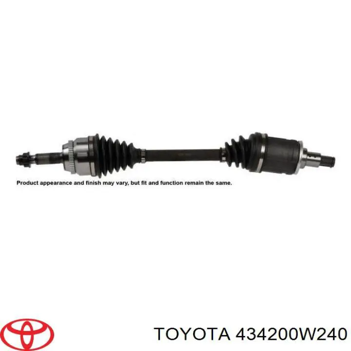 434200W240 Toyota Półoś napędowa przednia lewa