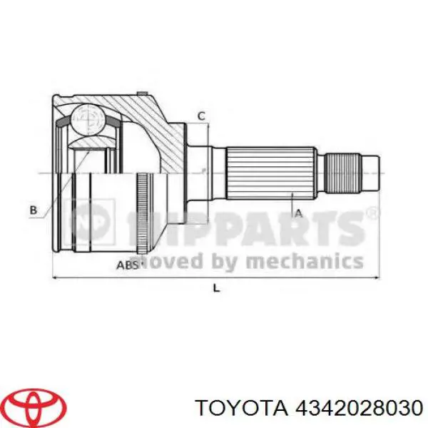Półoś napędowa przednia lewa Toyota 4342028030 cena, od 1431,14 USD