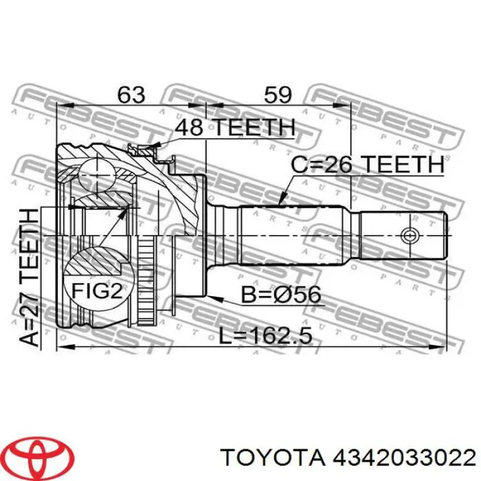 Półoś napędowa przednia lewa do Toyota Camry III V10