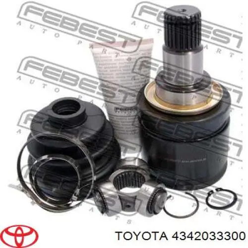 4342033300 Toyota Półoś napędowa przednia lewa