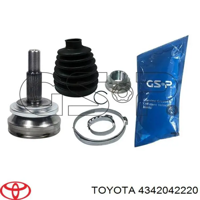 Półoś napędowa przednia lewa Toyota 4342042220 cena, od 59,59 USD