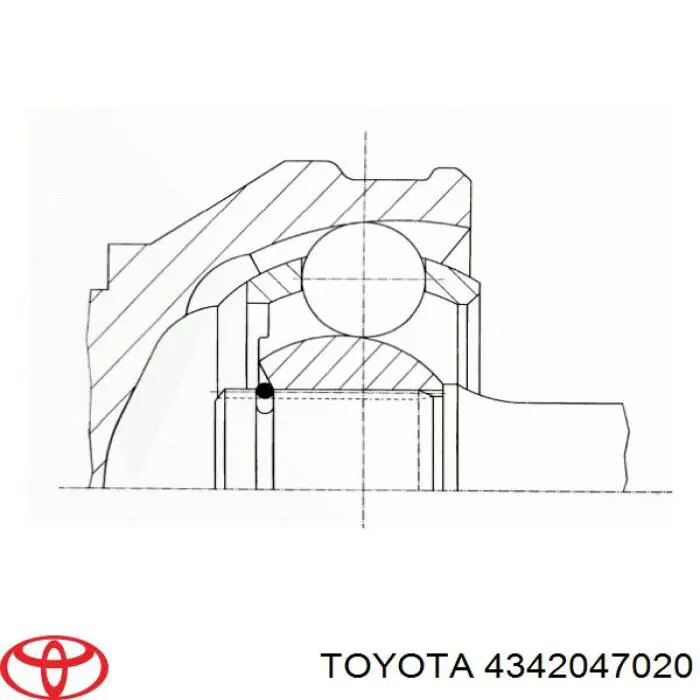 4342047020 Toyota Półoś napędowa przednia lewa