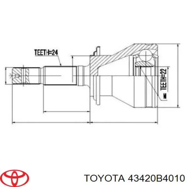 Półoś napędowa przednia lewa do Daihatsu Terios II J2