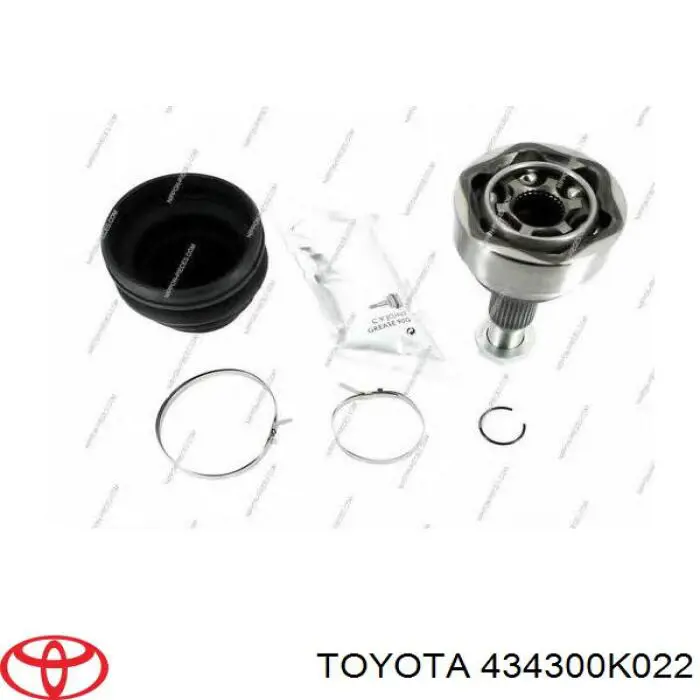 Do koszyka 434300K022 Toyota Półoś napędowa przednia
