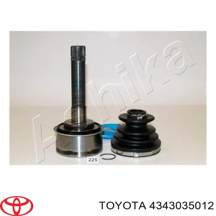 Półoś napędowa przednia Toyota 4343035012 cena, od 225,30 USD