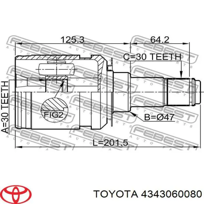 TDS0262 Magneti Marelli Półoś napędowa przednia