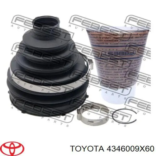 4346009X60 Toyota Półoś napędowa przednia prawa