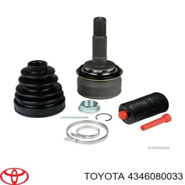 Do koszyka 4346080033 Toyota Półoś napędowa przednia