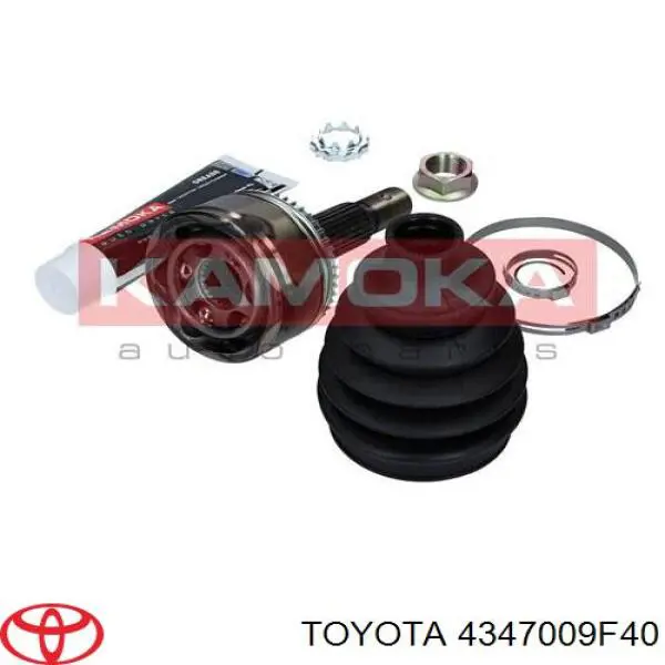 4347009F40 Toyota Półoś napędowa przednia lewa