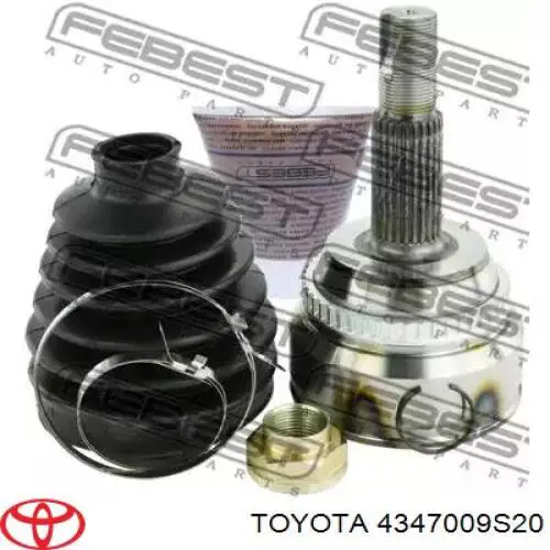 4347009S20 Toyota Półoś napędowa przednia prawa