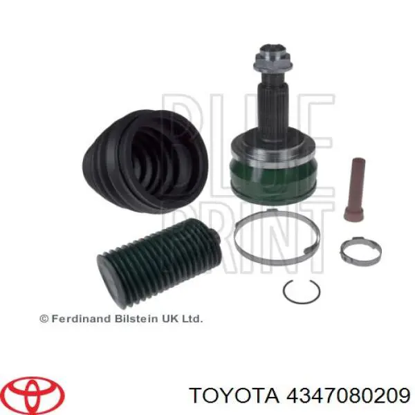 4347080209 Toyota przegub homokinetyczny przedni zewnętrzny lewy