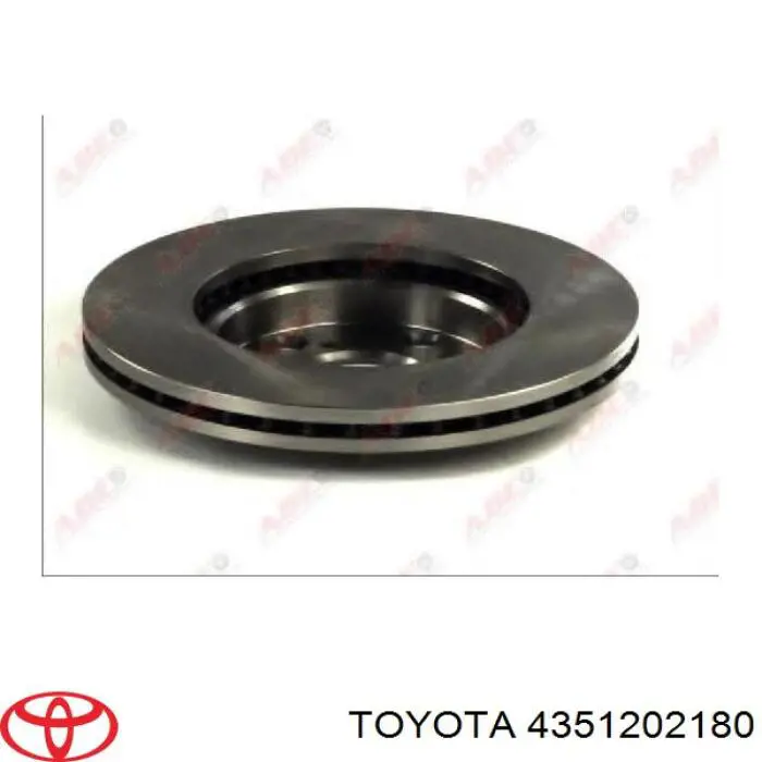 Do koszyka 4351202180 Toyota Tarcza hamulcowa przednia
