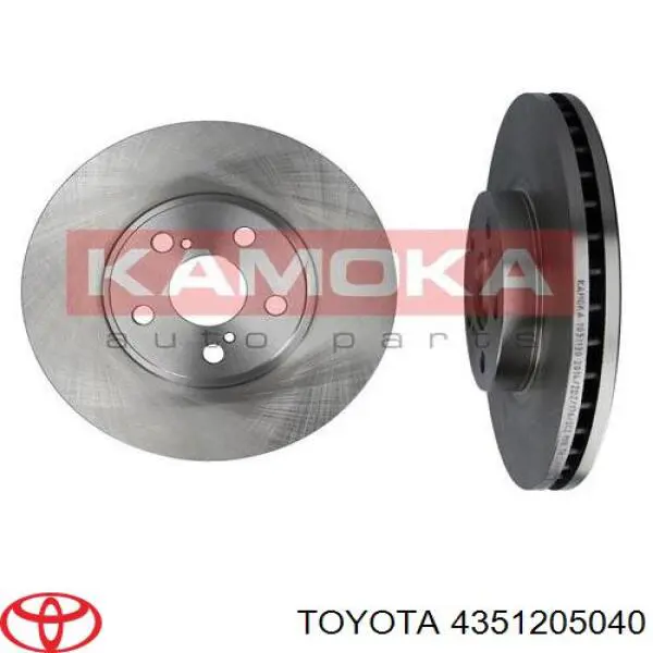 Do koszyka 4351205040 Toyota Tarcza hamulcowa przednia