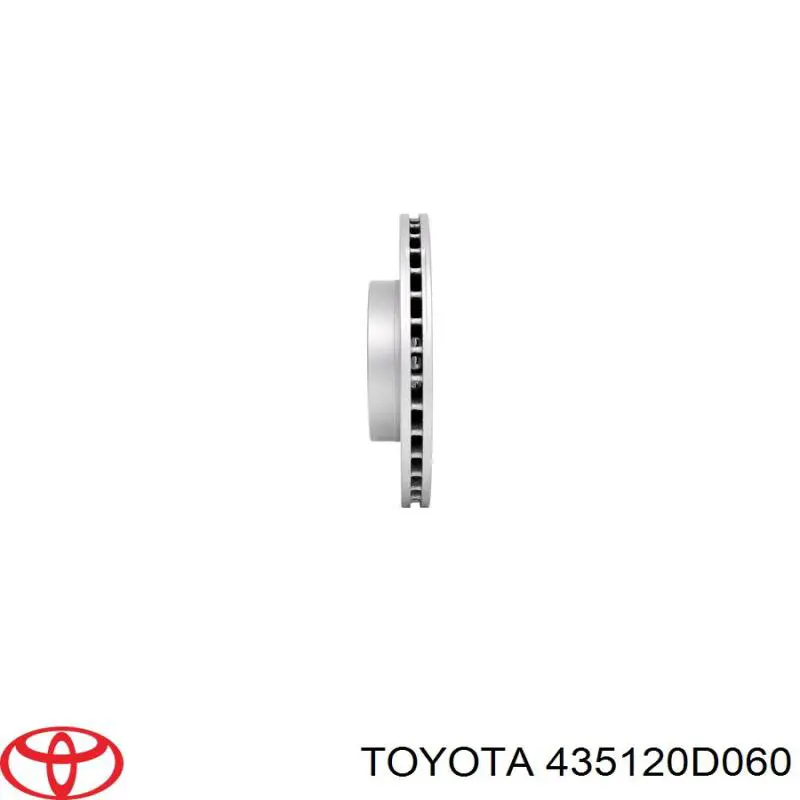 Do koszyka 435120D060 Toyota Tarcza hamulcowa przednia