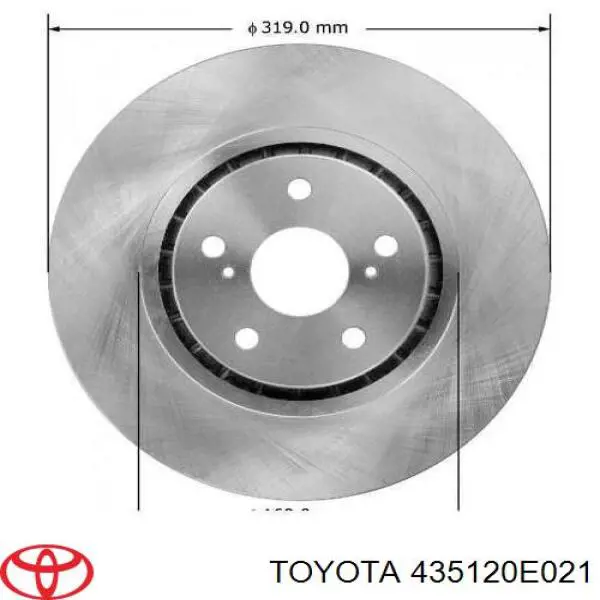 Tarcza hamulcowa przednia Toyota 435120E021 cena, od 85,29 USD