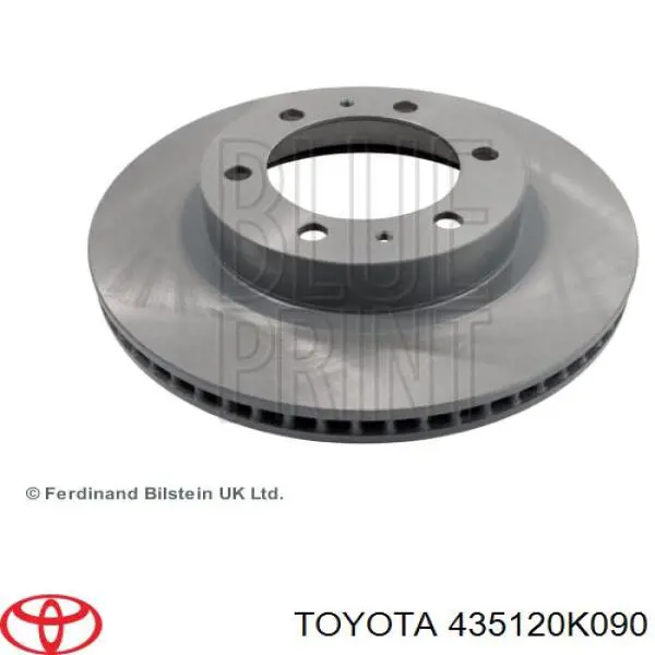 435120K090 Toyota Tarcza hamulcowa przednia