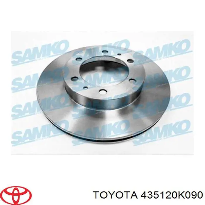 435120K090 Toyota Tarcza hamulcowa przednia