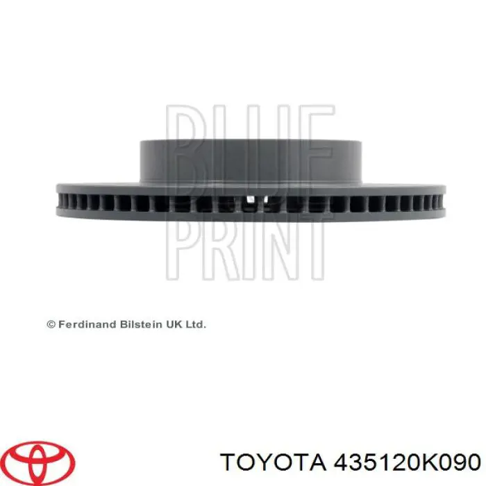 Tarcza hamulcowa przednia Toyota 435120K090 cena, od 89,51 USD