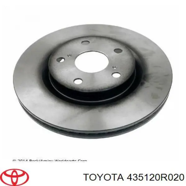 Do koszyka 435120R020 Toyota Tarcza hamulcowa przednia