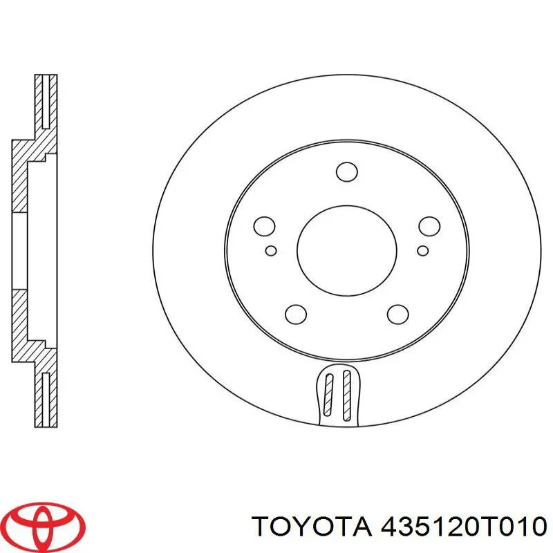 Tarcza hamulcowa przednia Toyota 435120T010 cena, od 82,96 USD