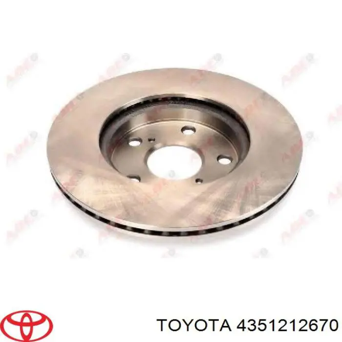 Do koszyka 4351212670 Toyota Tarcza hamulcowa przednia
