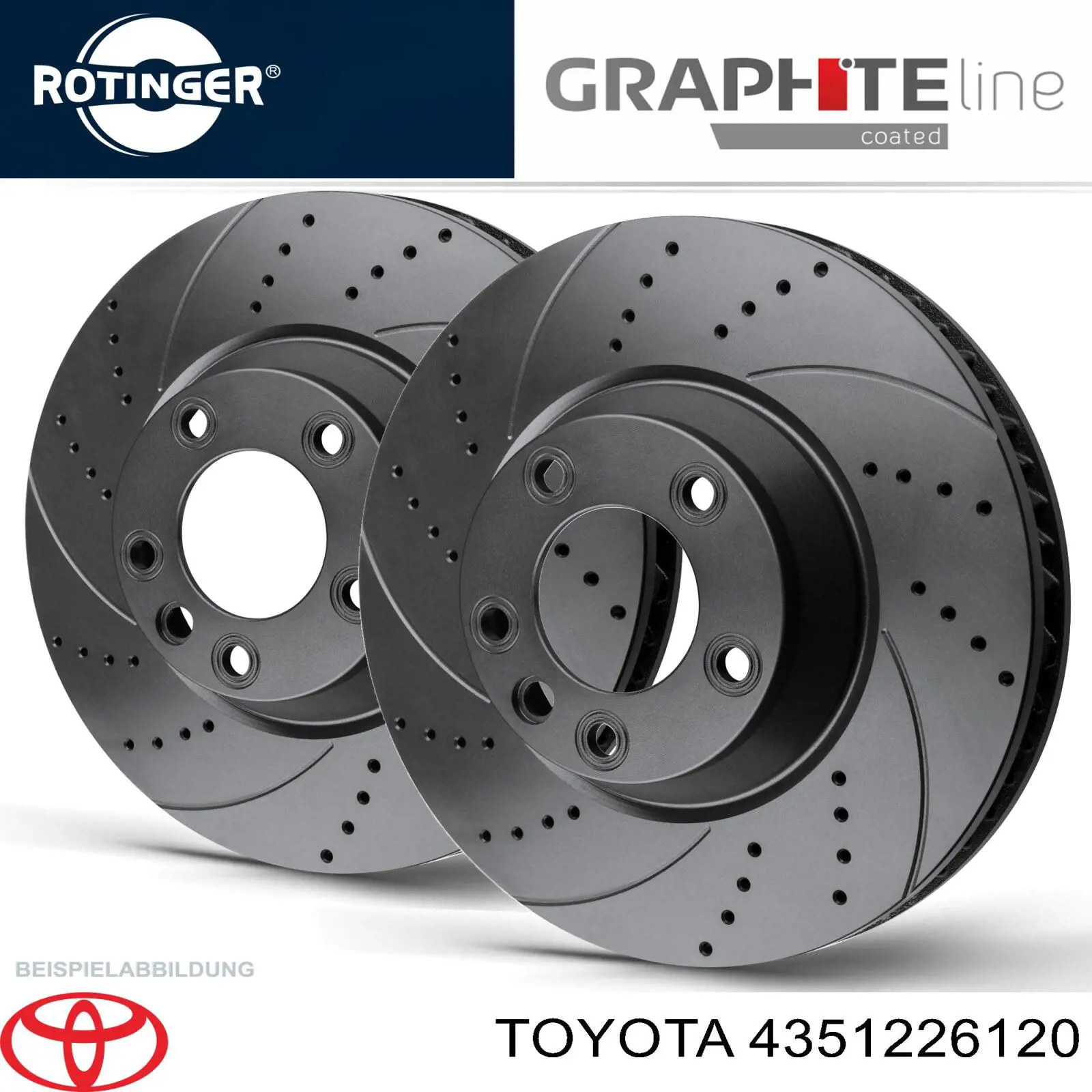 Tarcza hamulcowa przednia Toyota 4351226120 cena, od 255,03 USD