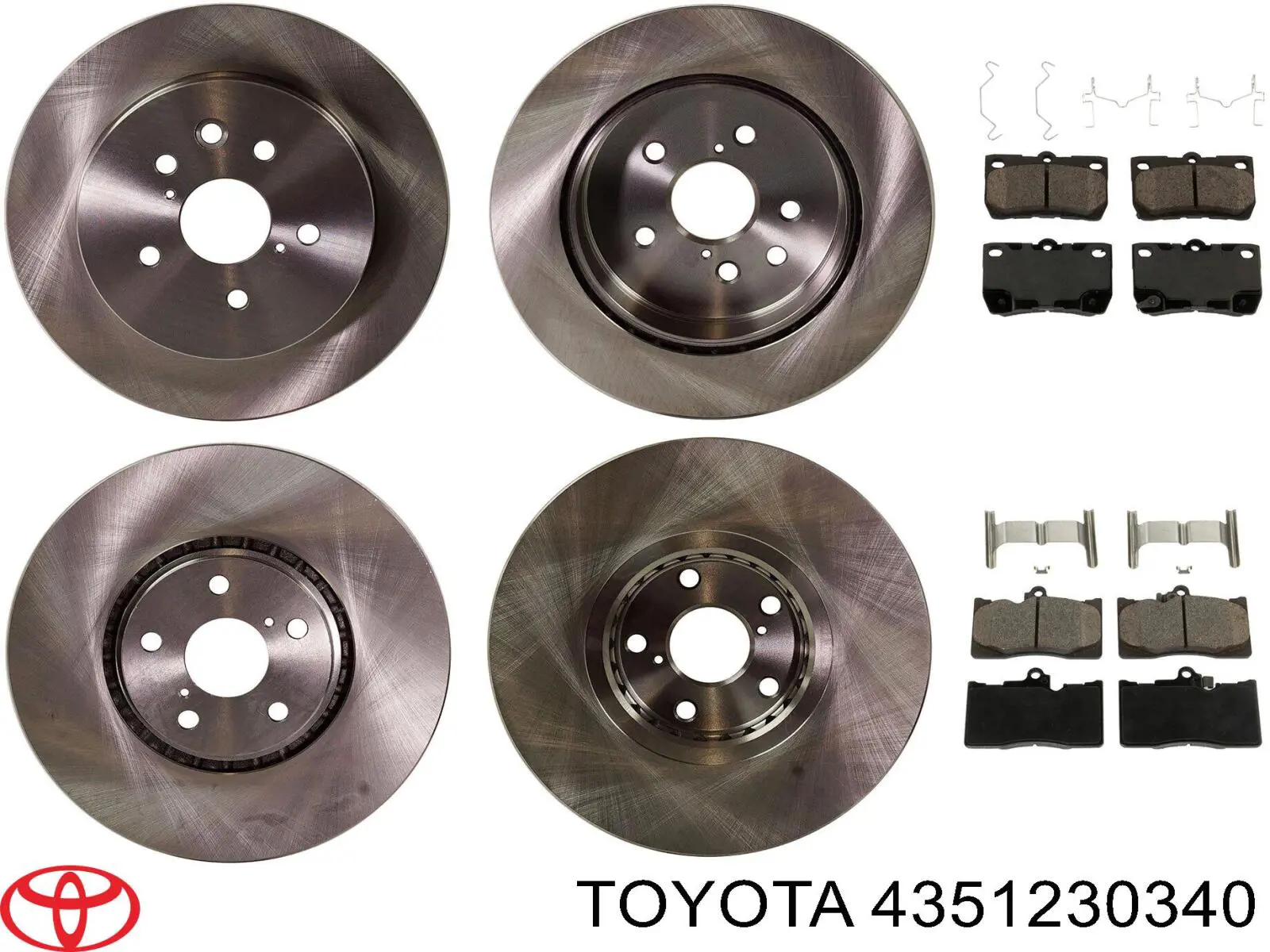 4351230340 Toyota Tarcza hamulcowa przednia