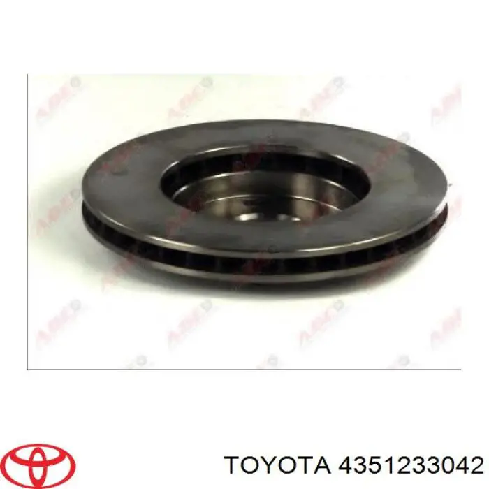 Do koszyka 4351233042 Toyota Tarcza hamulcowa przednia