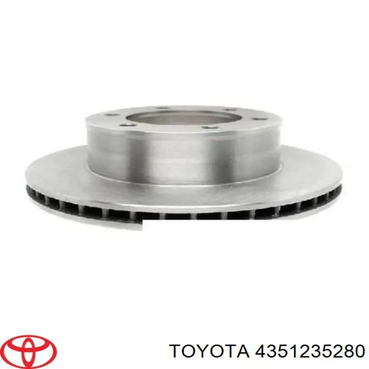 Tarcza hamulcowa przednia 4351235280 Toyota