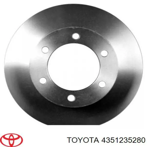 Tarcza hamulcowa przednia 4351235280 Toyota