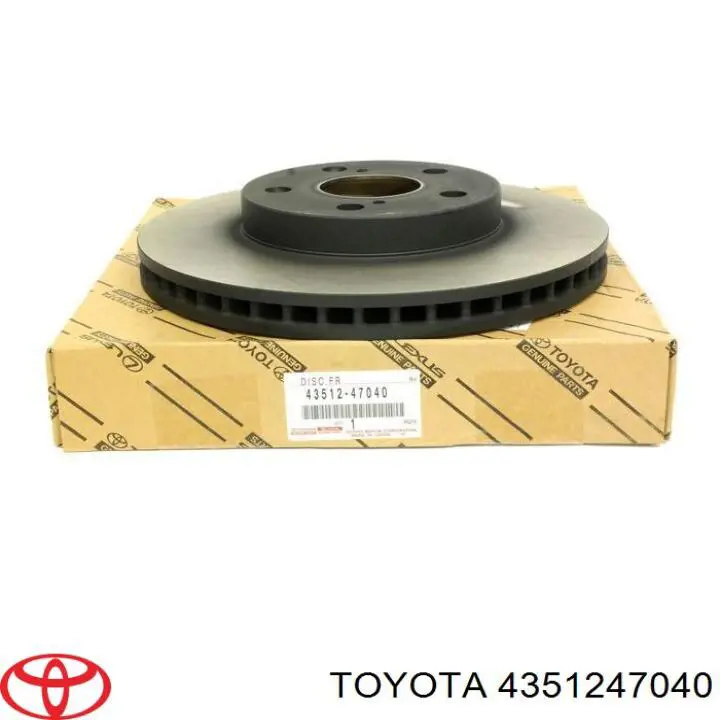 4351247040 Toyota tarcza hamulcowa przednia