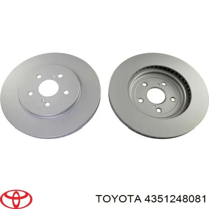 Do koszyka 4351248081 Toyota Tarcza hamulcowa przednia