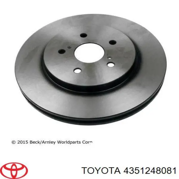 Tarcza hamulcowa przednia Toyota 4351248081