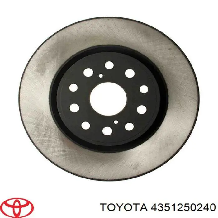 Do koszyka 4351250240 Toyota Tarcza hamulcowa przednia