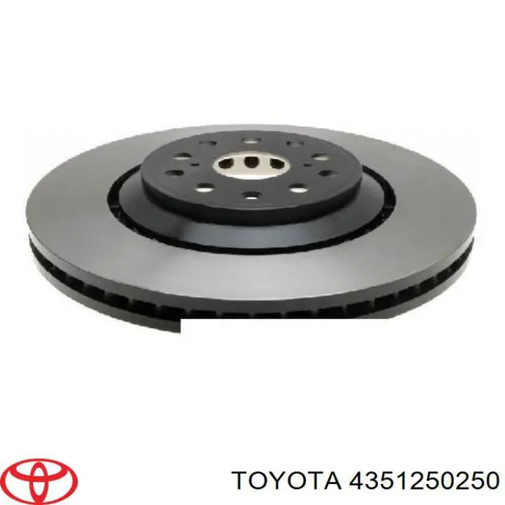 Do koszyka 4351250250 Toyota Tarcza hamulcowa przednia