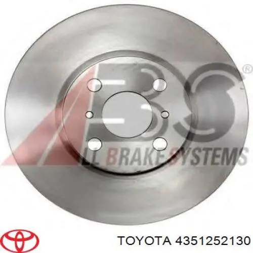 Do koszyka 4351252130 Toyota Tarcza hamulcowa przednia