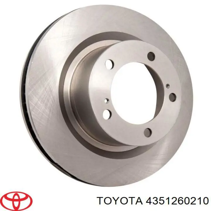 4351260210 Toyota Tarcza hamulcowa przednia