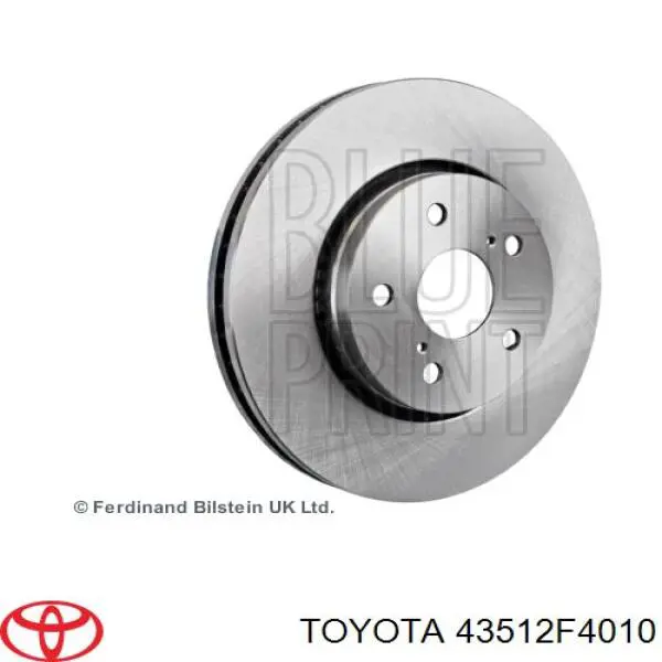 Tarcza hamulcowa przednia Toyota 43512F4010 cena, od 71,11 USD