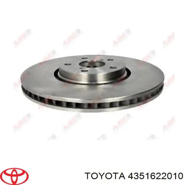 4351622010 Toyota tarcza hamulcowa przednia