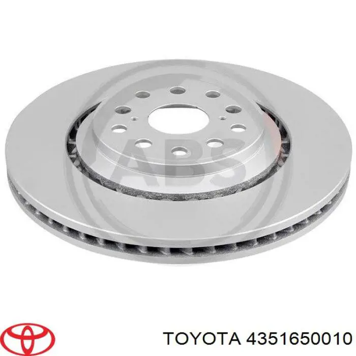 Do koszyka 4351650010 Toyota Tarcza hamulcowa przednia