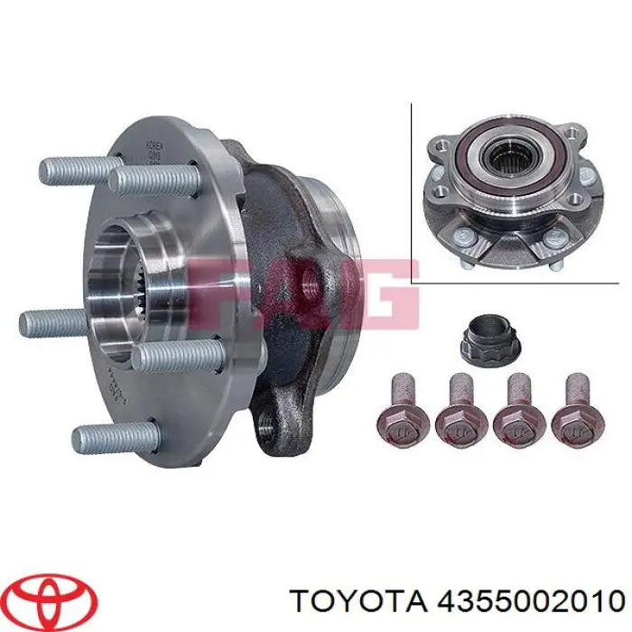 Piasta przednia Toyota 4355002010