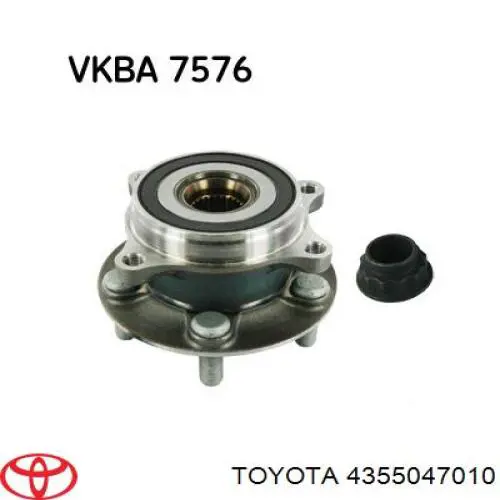 Do koszyka 4355047010 Toyota Piasta przednia
