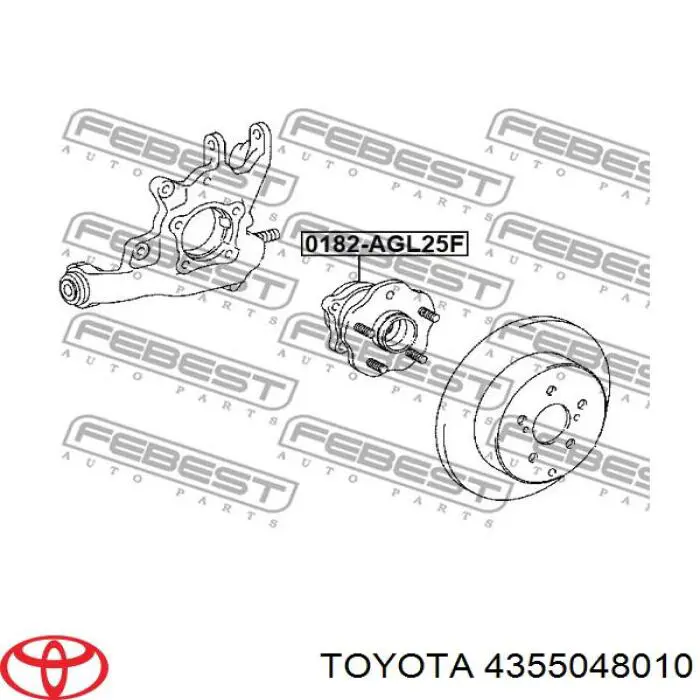 Piasta przednia Toyota 4355048010 cena, od 109,08 USD
